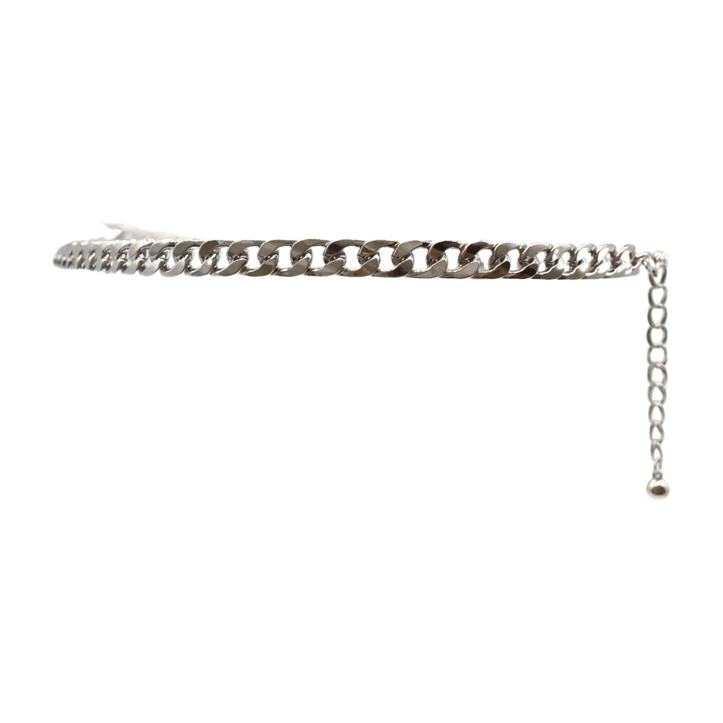 Silver Metal Chain Links Belt Hip Waist Size S M L