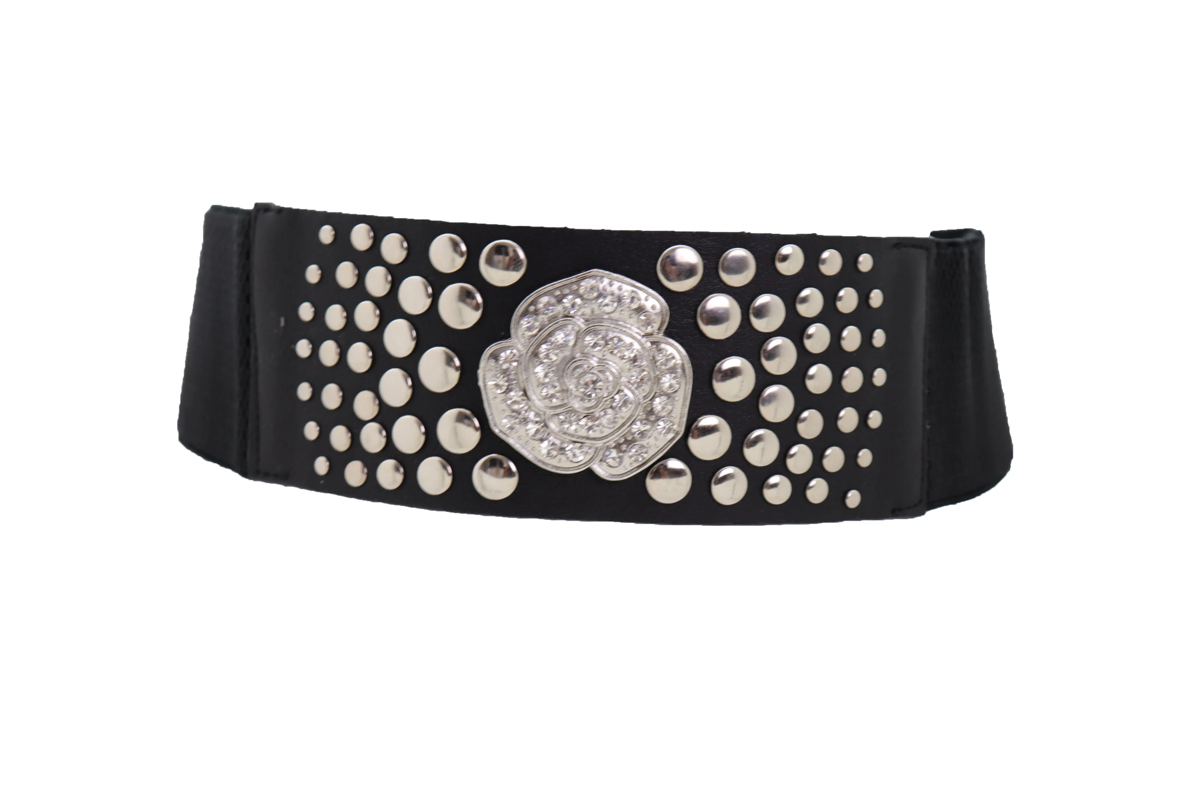 Silver Metal Chain Links Belt Hip Waist Size S M L