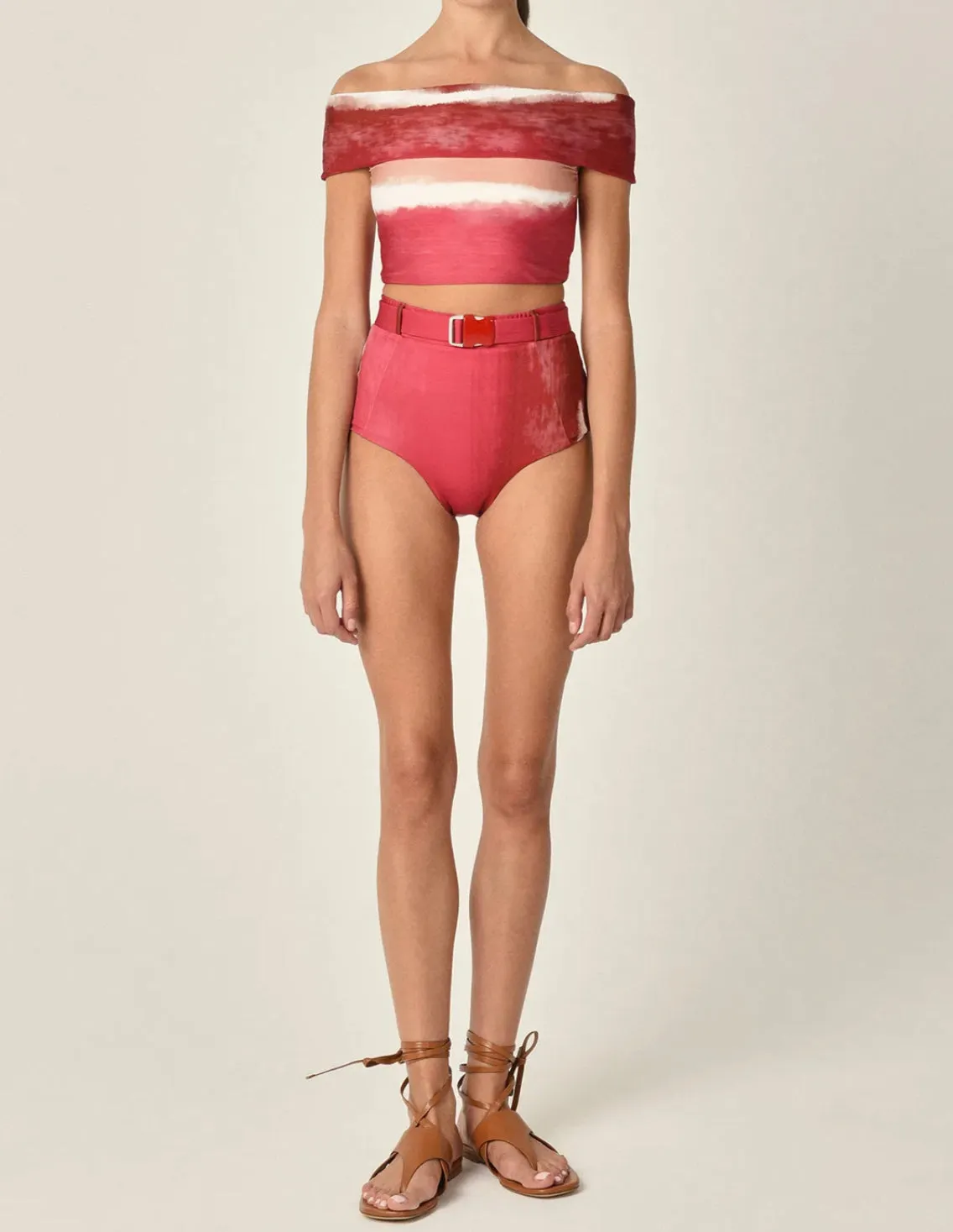 Silvia Tcherassi Pineto Bikini Top   Riccionie Bikini Bottom Plum
