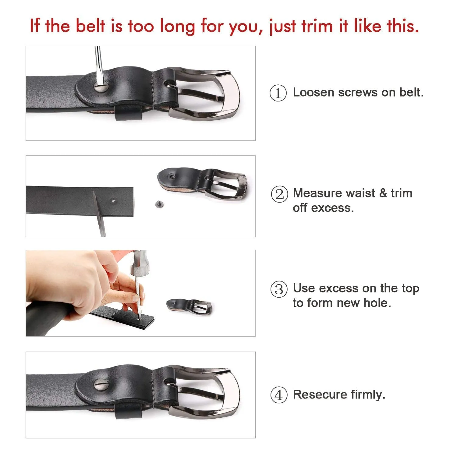 Skinny Jeans Leather Belt for Women Luxury Dress Belts With Classic Buckle