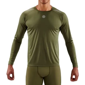 SKINS Men's Series-3 Active Long Sleeve Top - Khaki