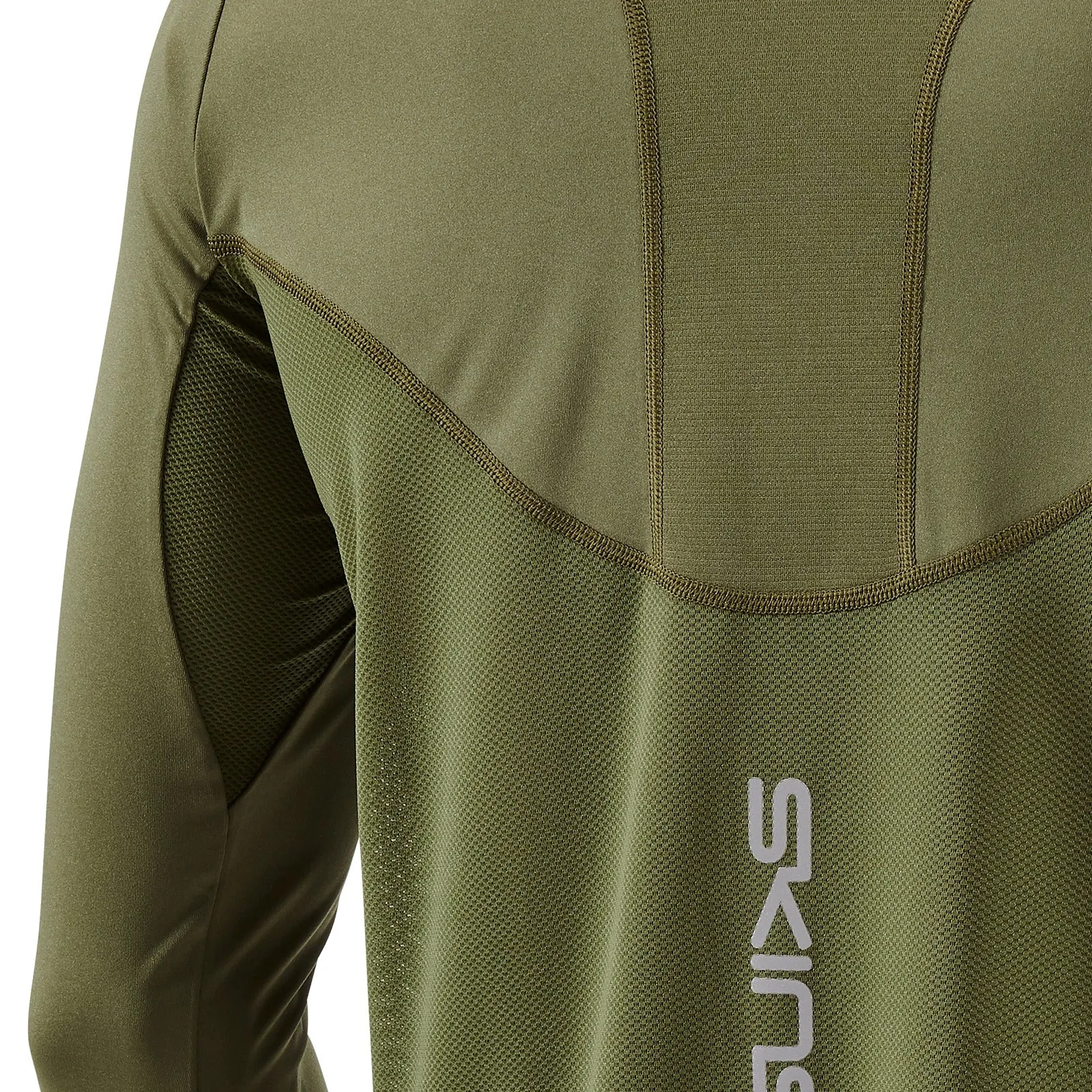 SKINS Men's Series-3 Active Long Sleeve Top - Khaki