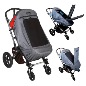 SnoozeShade Plus Deluxe (6m ) Universal-fit buggy & pushchair sun shade & baby sleep aid | Blocks up to 97.5% of UV