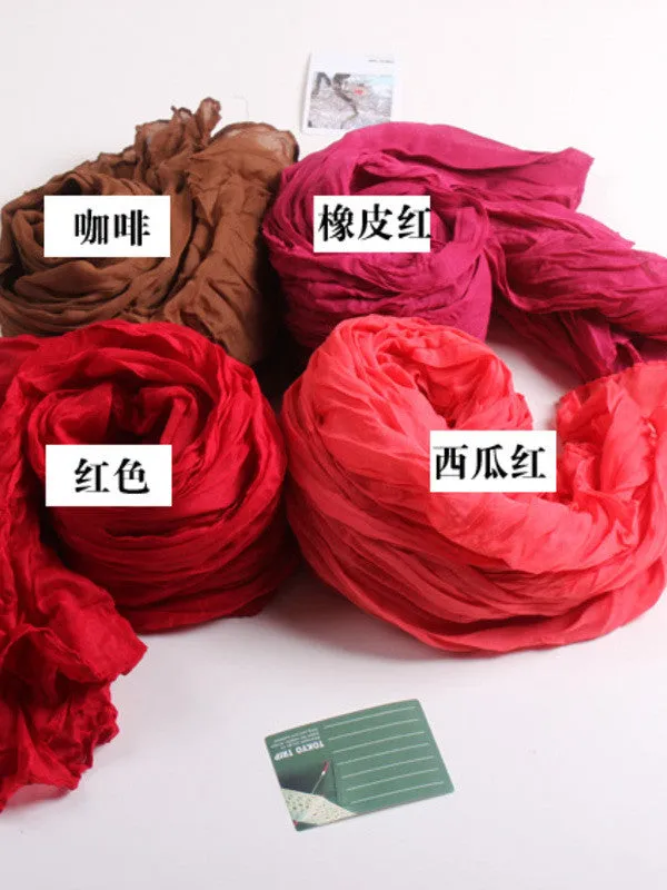solid color scarf