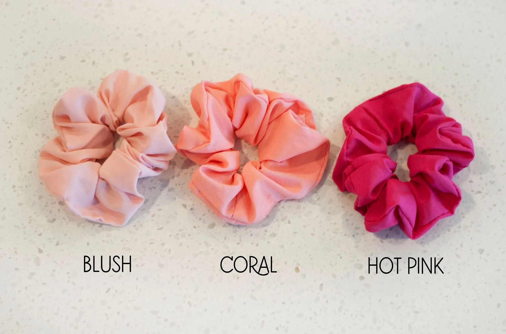 Solid Color Scrunchies