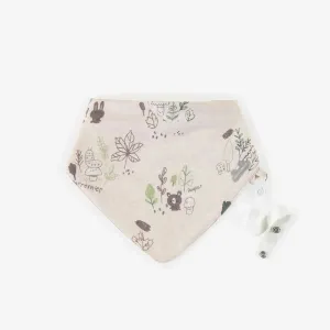 Souris Mini Organic Bib Scarf, Cream