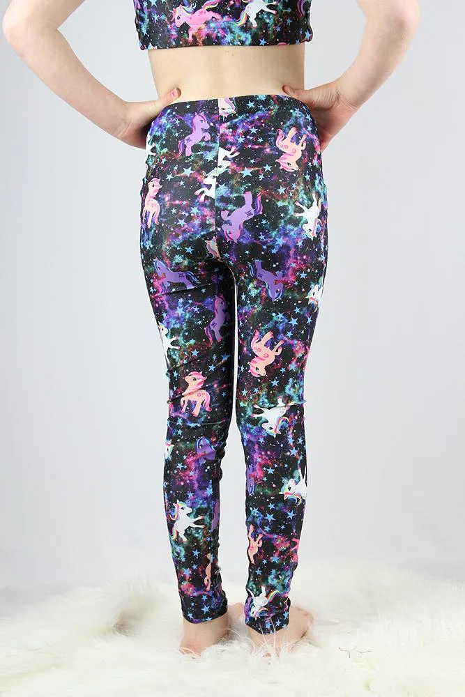 Space Pony Youth Leggings Tight