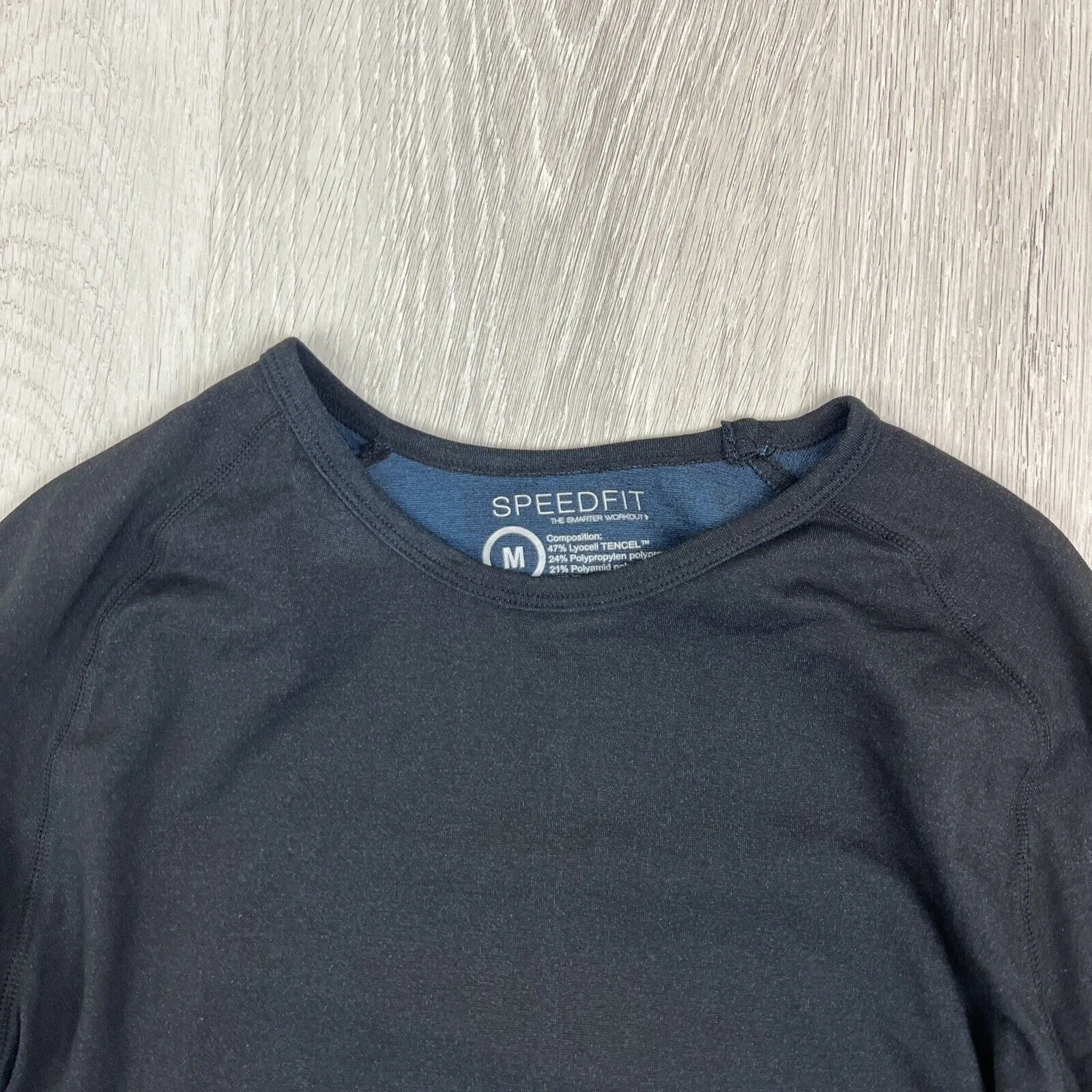 SpeedFit Mens Black Activewear Compression Top T-Shirt Size Medium