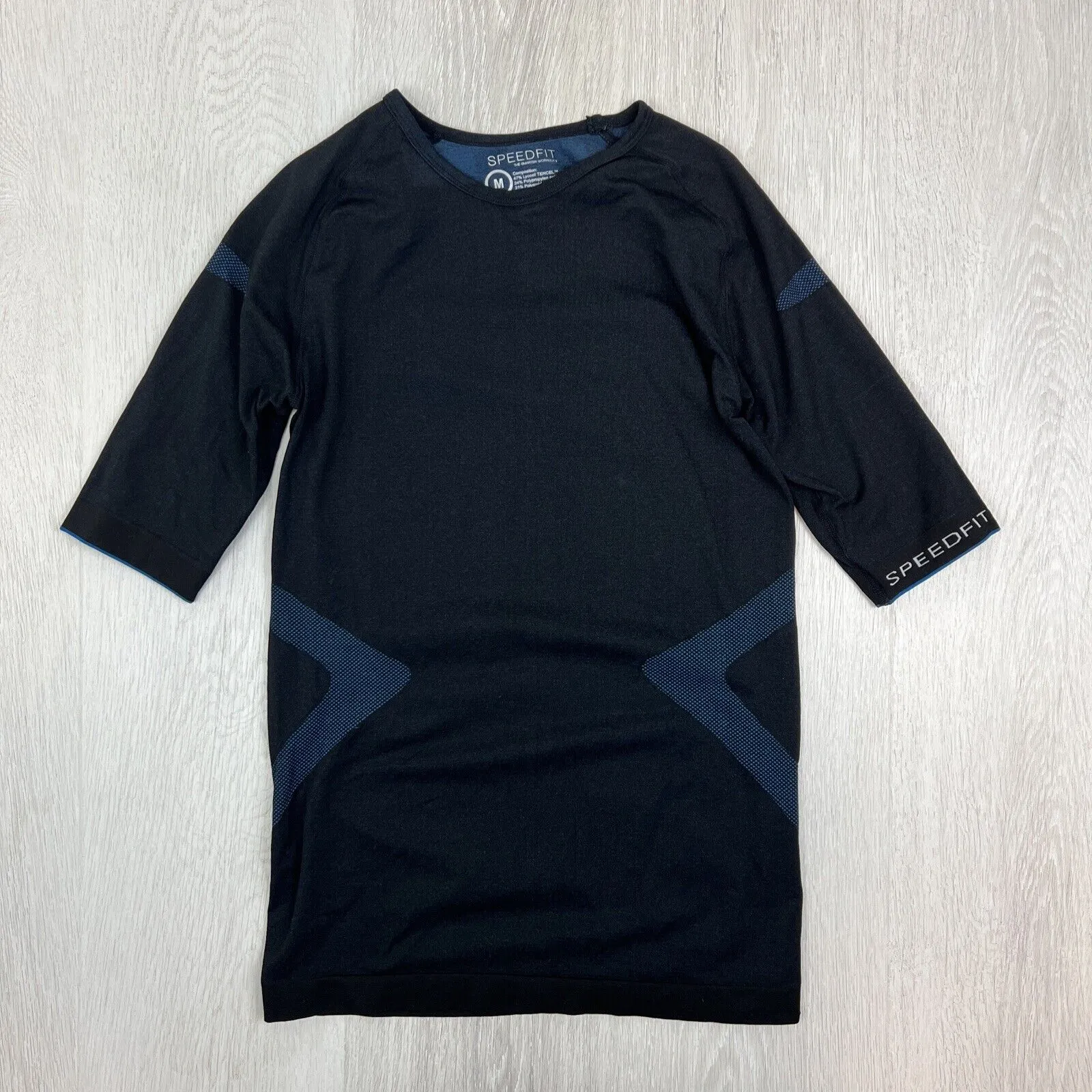 SpeedFit Mens Black Activewear Compression Top T-Shirt Size Medium