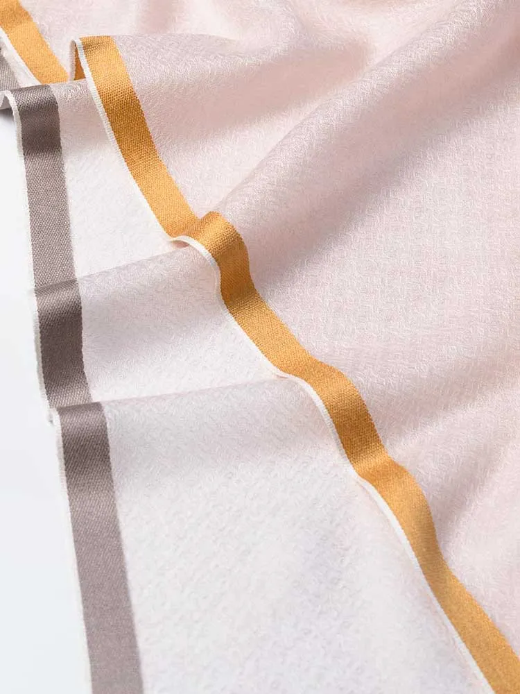 Square - Featherlight Pink Cashmere Scarf
