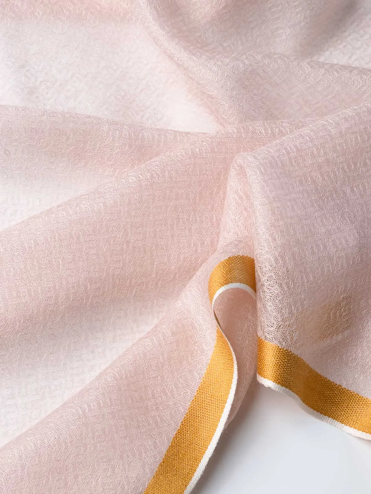Square - Featherlight Pink Cashmere Scarf