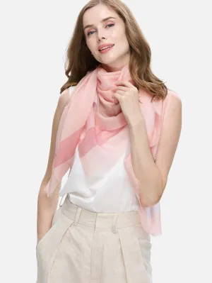 Square - Featherlight Rose Cashmere Scarf