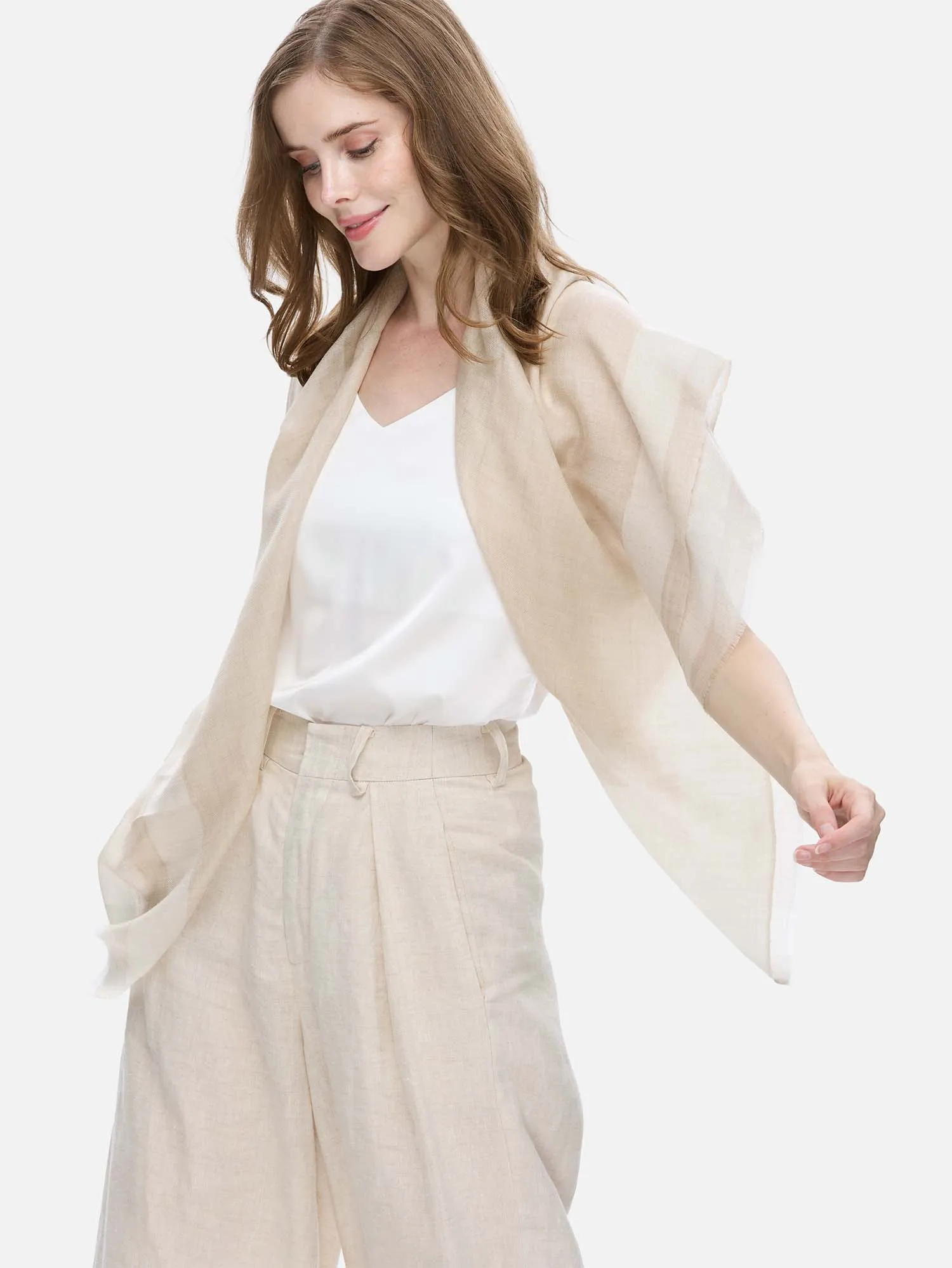 Square - Featherlight Sail Cashmere Scarf