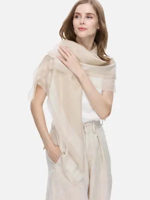 Square - Featherlight Sail Cashmere Scarf