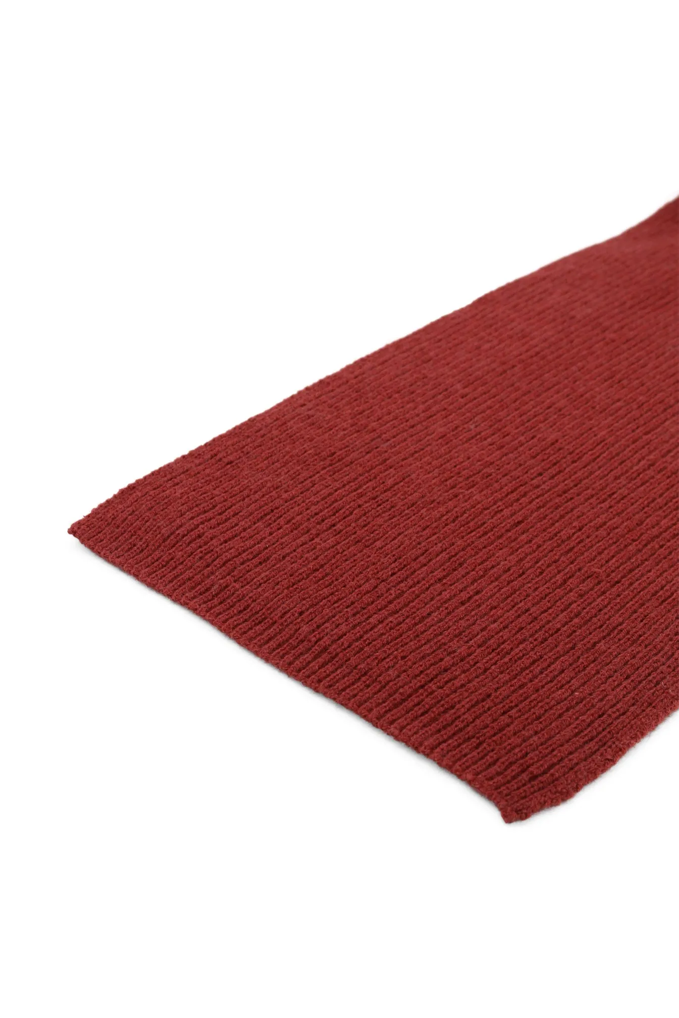 Stacy Rib Knit Scarf in Burgundy