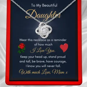 Stand Tall Necklace - From Mum - DT44