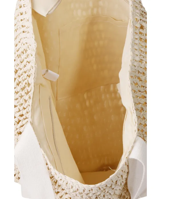 Straw Braided Hat Carrier Tote Bag