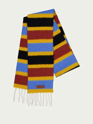 Striped Brushed Alpaca Scarf