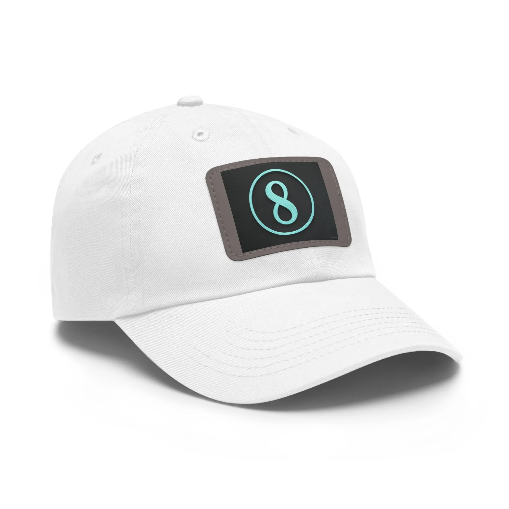 Stylish Hat with Leather Patch - Casual 8 Design
