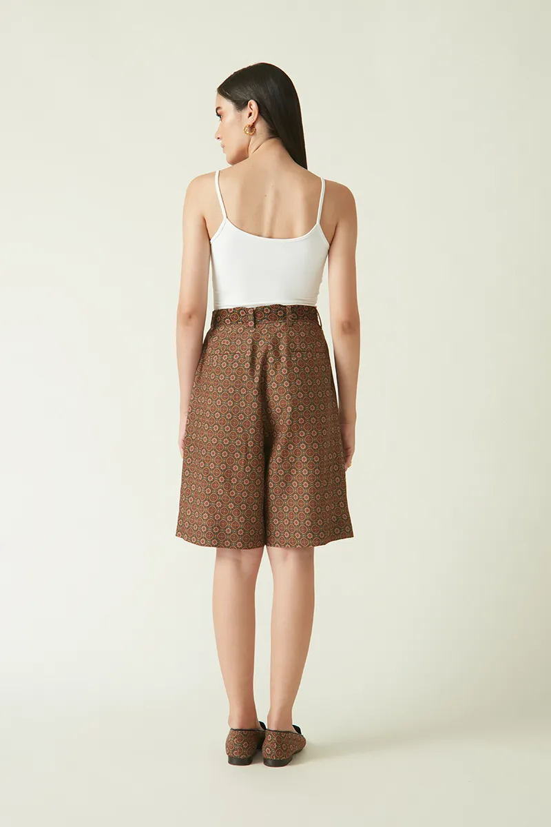 Summer Shorts Silk Printed-Fashion Edit Java 03A-2JV-20-Payal Pratap