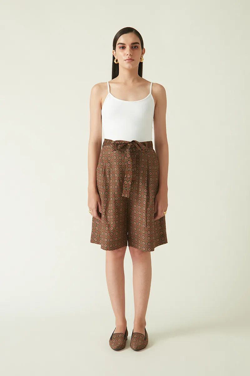 Summer Shorts Silk Printed-Fashion Edit Java 03A-2JV-20-Payal Pratap