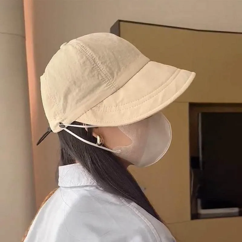 Sun Protection Hat - Stylish Summer Mask Holder