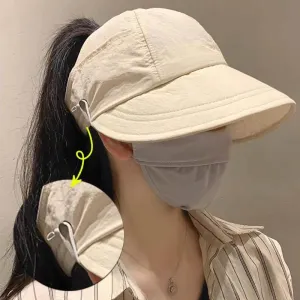 Sun Protection Hat - Stylish Summer Mask Holder