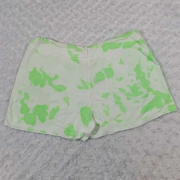 Sundry Drawstring Green Paint Blot Stretch Shortie Stretchable Waistband XL Size