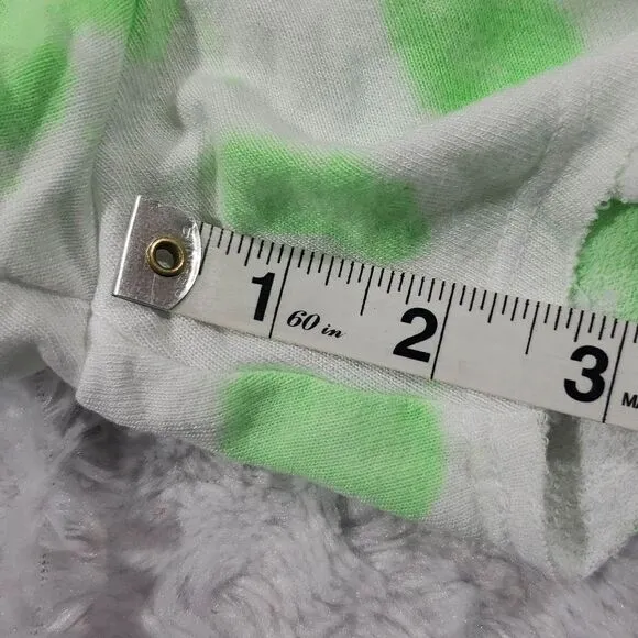 Sundry Drawstring Green Paint Blot Stretch Shortie Stretchable Waistband XL Size