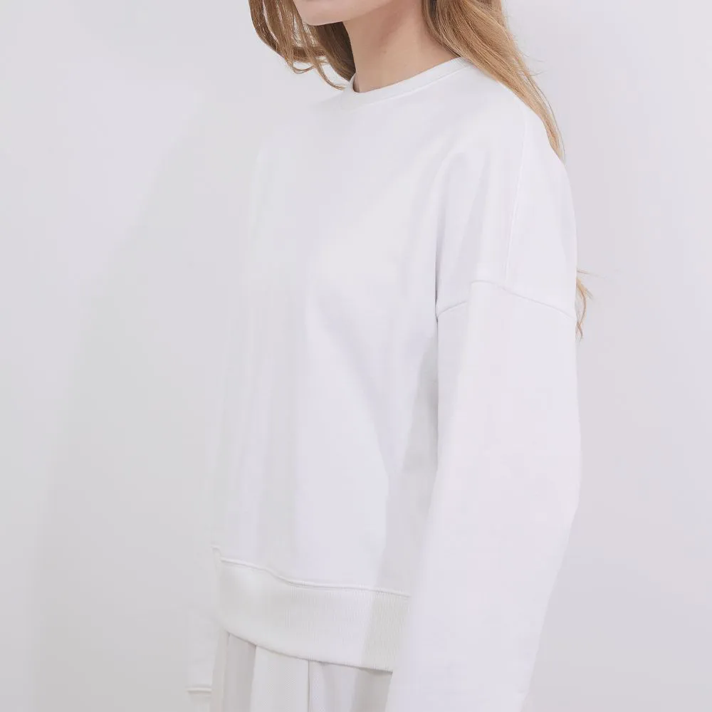 Sweatshirt And Charmeuse Skirt Layering Dress