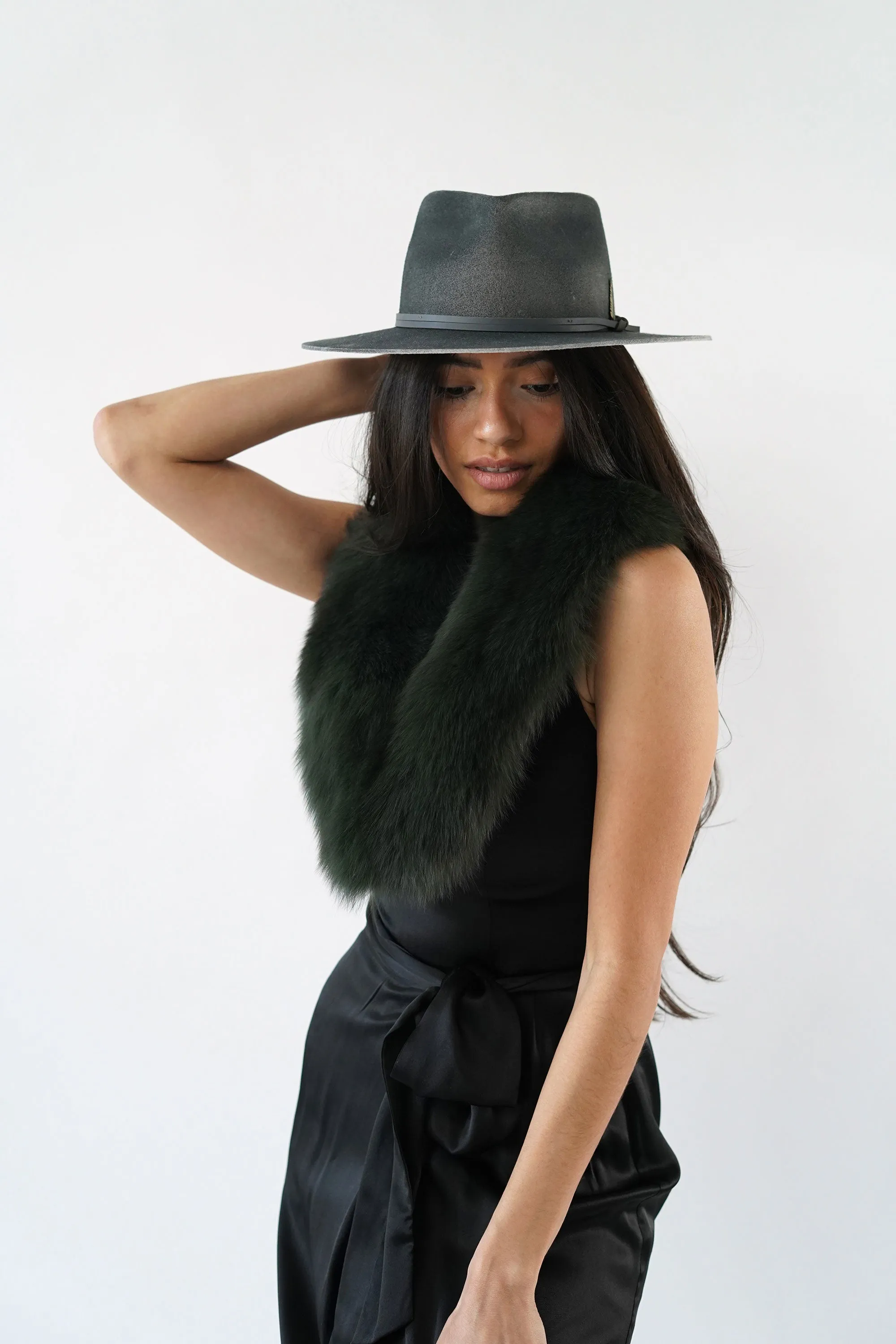 Sylvana Fur Scarf Green