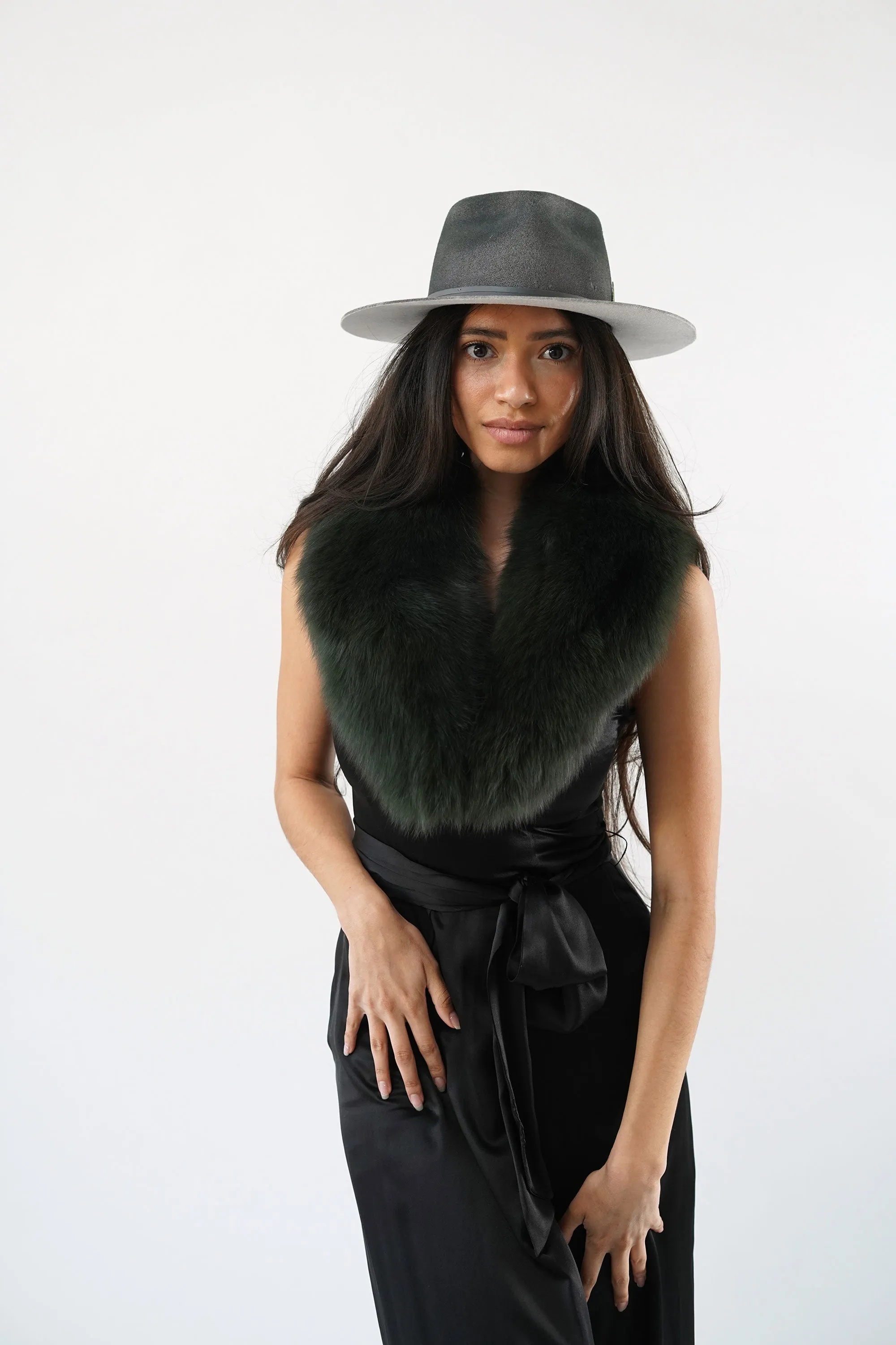 Sylvana Fur Scarf Green