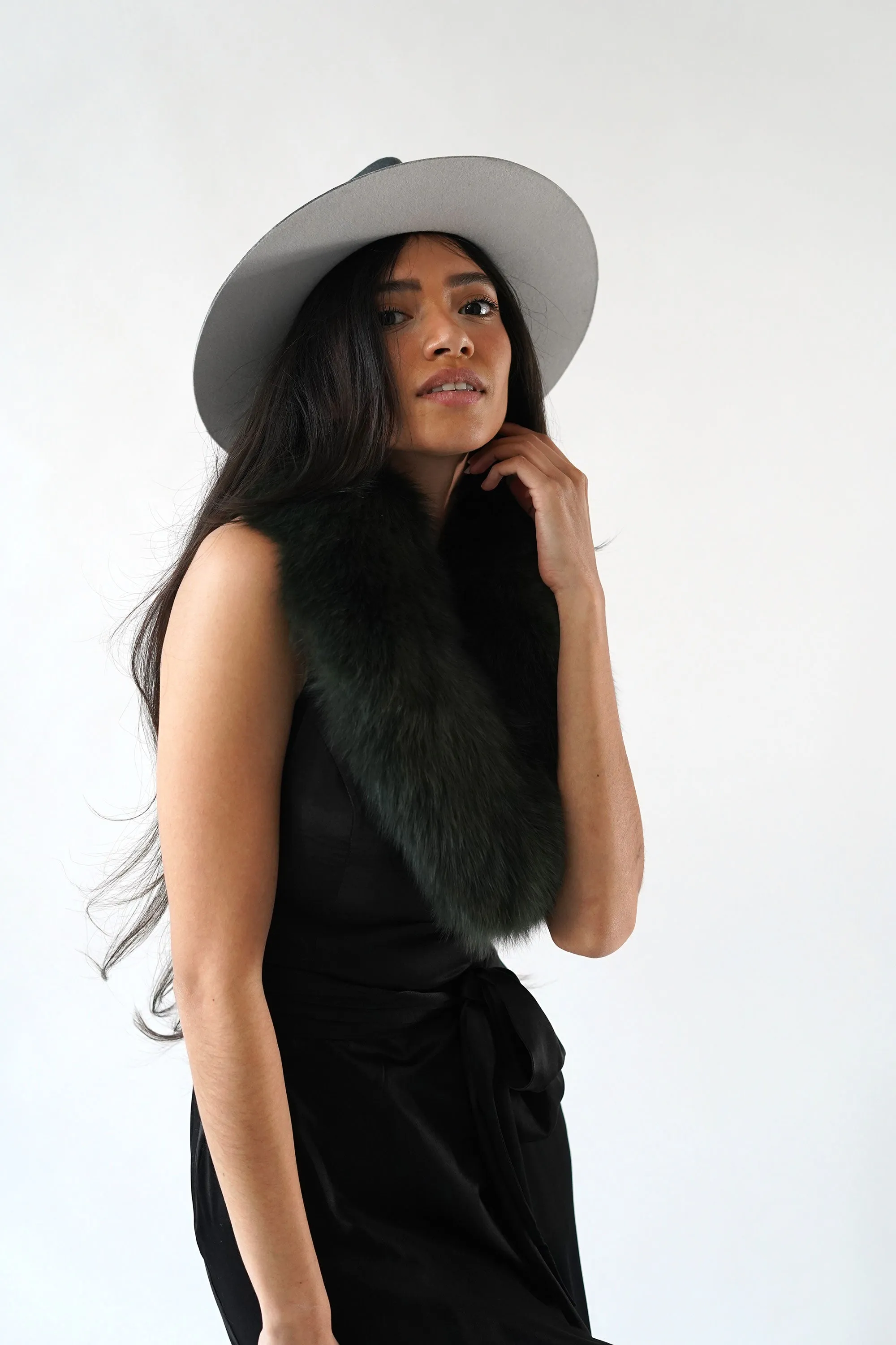 Sylvana Fur Scarf Green