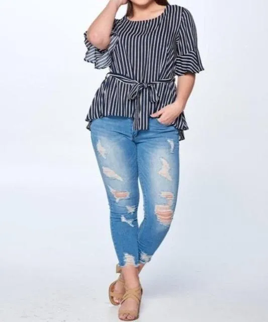Tatiana Bell Sleeve Top (Plus)