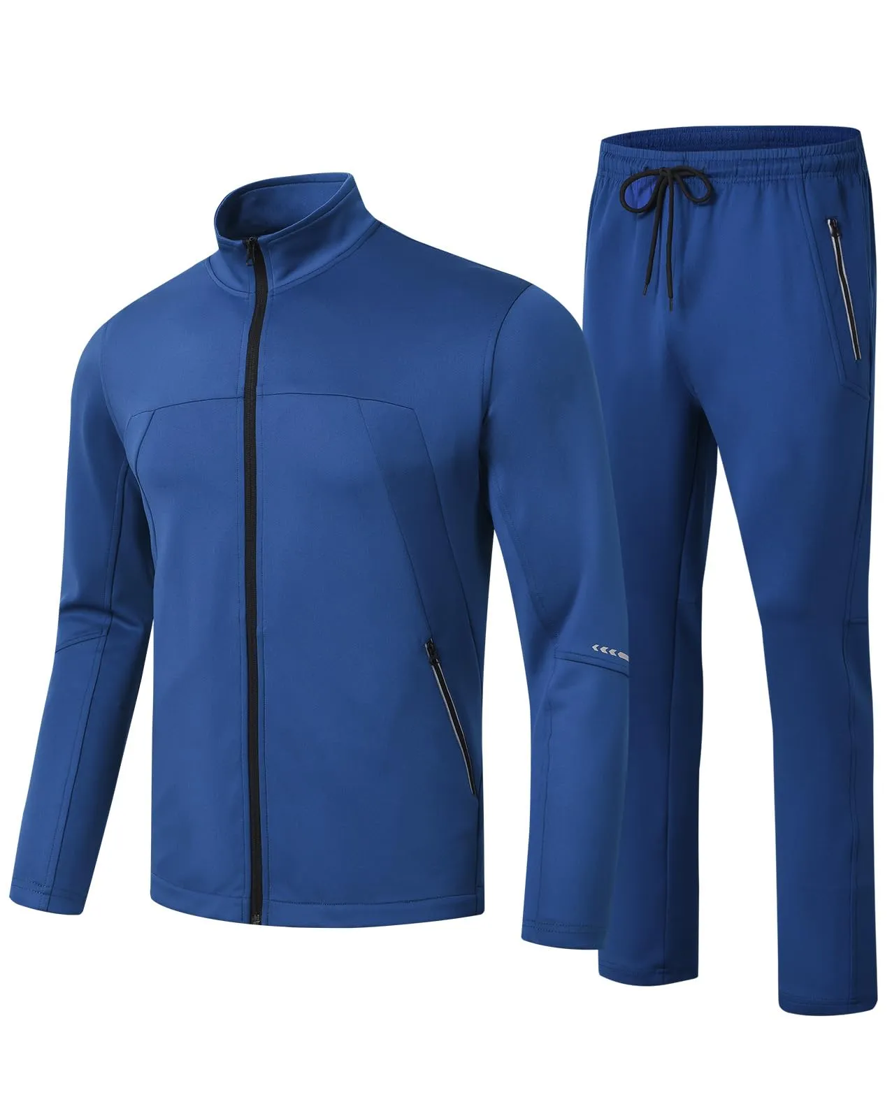 TBMPOY Men's Tracksuits Sweatsuits for Men Sweat Track Suits 2 Piece Casual Athletic Jogging Warm Up Full Zip Sets