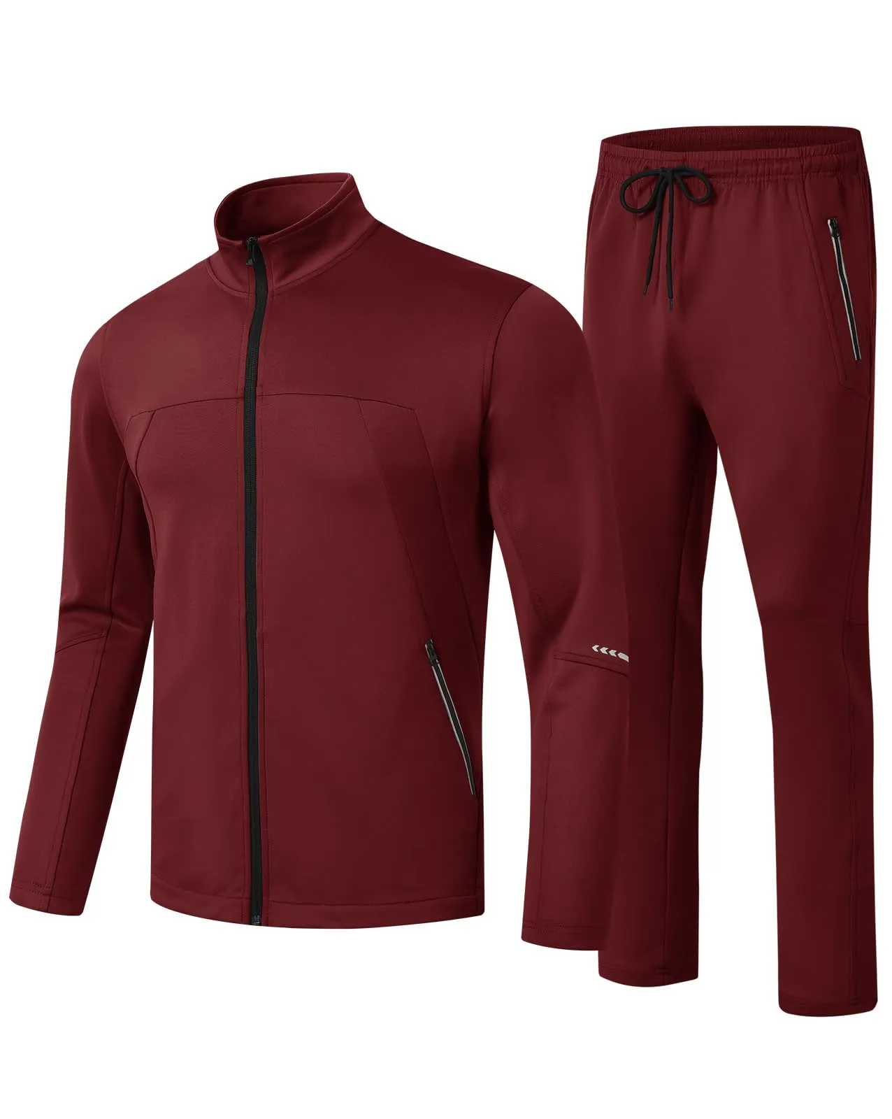 TBMPOY Men's Tracksuits Sweatsuits for Men Sweat Track Suits 2 Piece Casual Athletic Jogging Warm Up Full Zip Sets