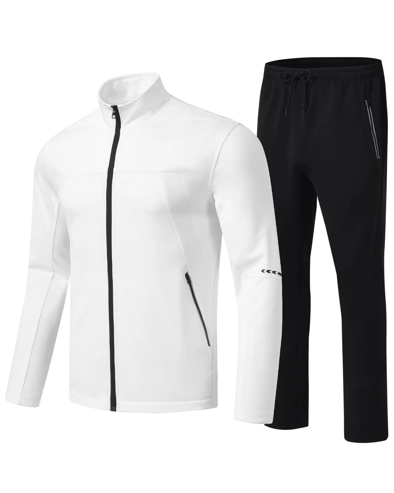 TBMPOY Men's Tracksuits Sweatsuits for Men Sweat Track Suits 2 Piece Casual Athletic Jogging Warm Up Full Zip Sets