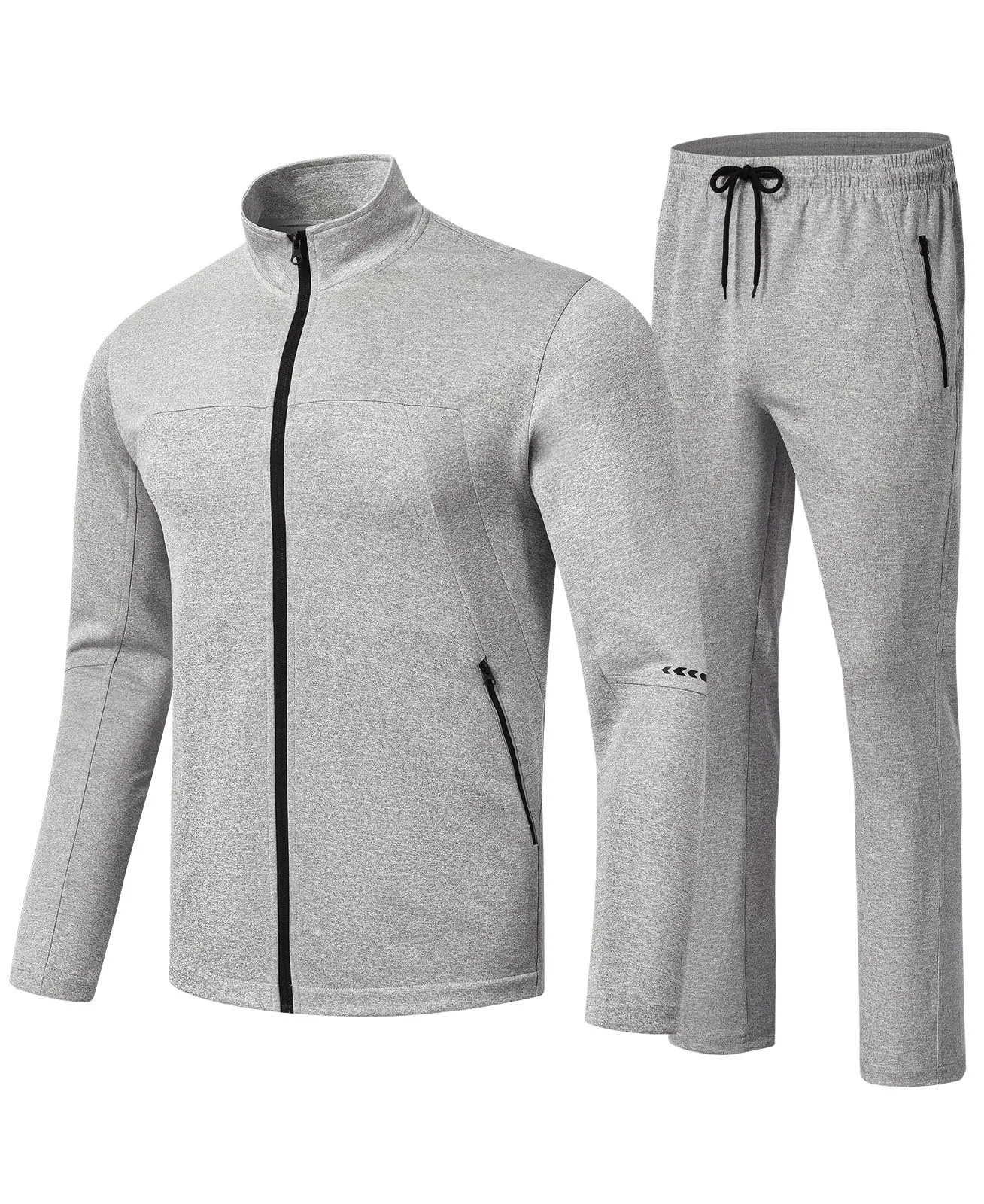 TBMPOY Men's Tracksuits Sweatsuits for Men Sweat Track Suits 2 Piece Casual Athletic Jogging Warm Up Full Zip Sets