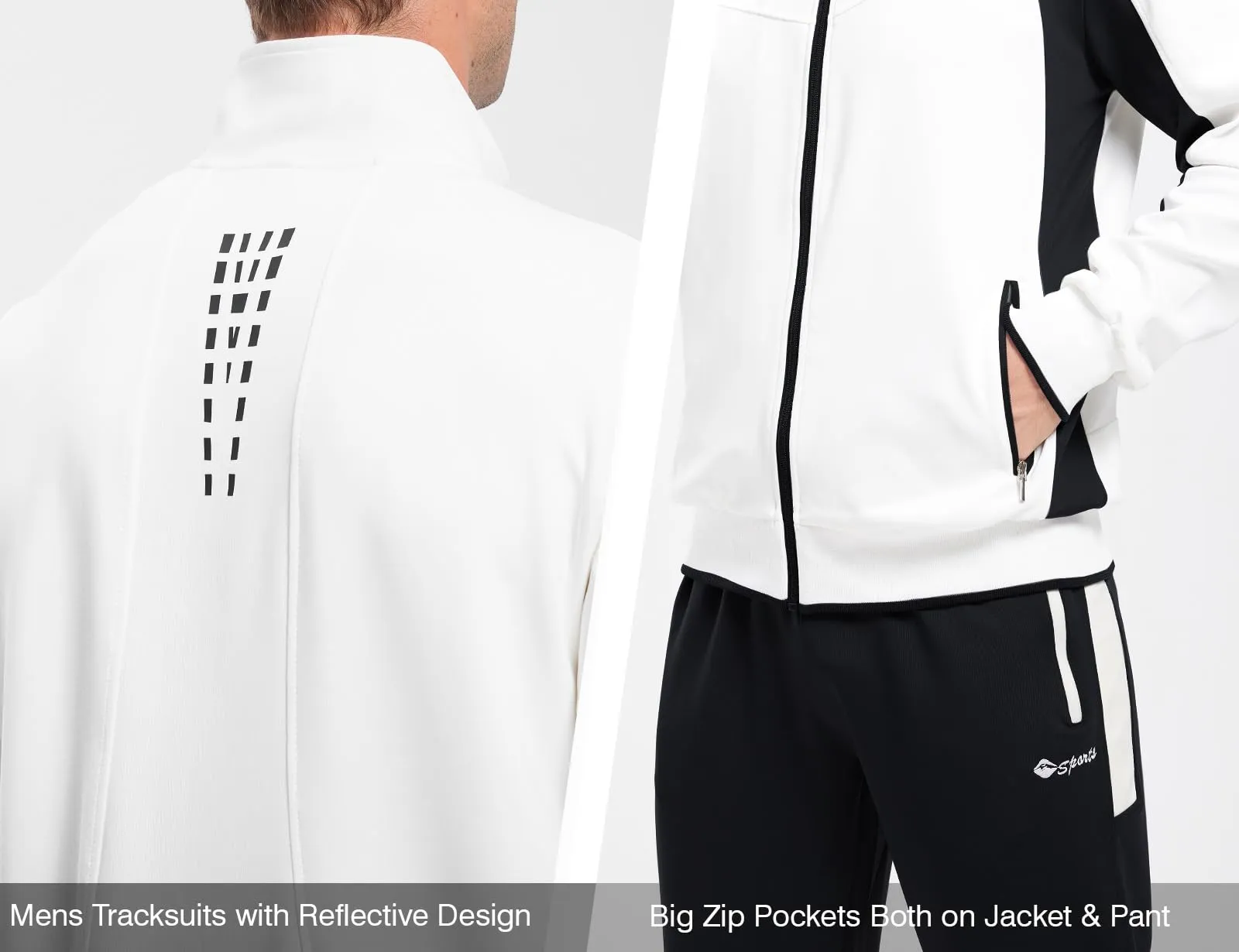 TBMPOY Men's Tracksuits Sweatsuits for Men Sweat Track Suits 2 Piece Casual Athletic Jogging Warm Up Full Zip Sets