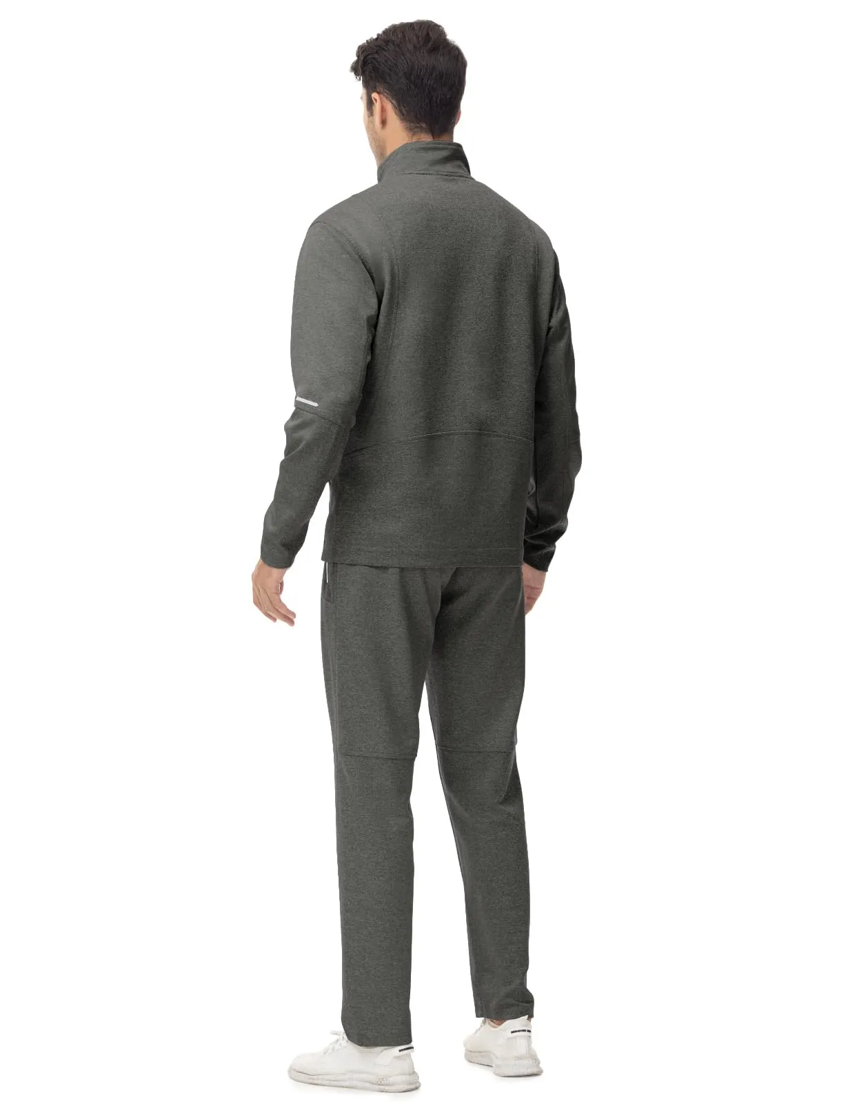 TBMPOY Men's Tracksuits Sweatsuits for Men Sweat Track Suits 2 Piece Casual Athletic Jogging Warm Up Full Zip Sets