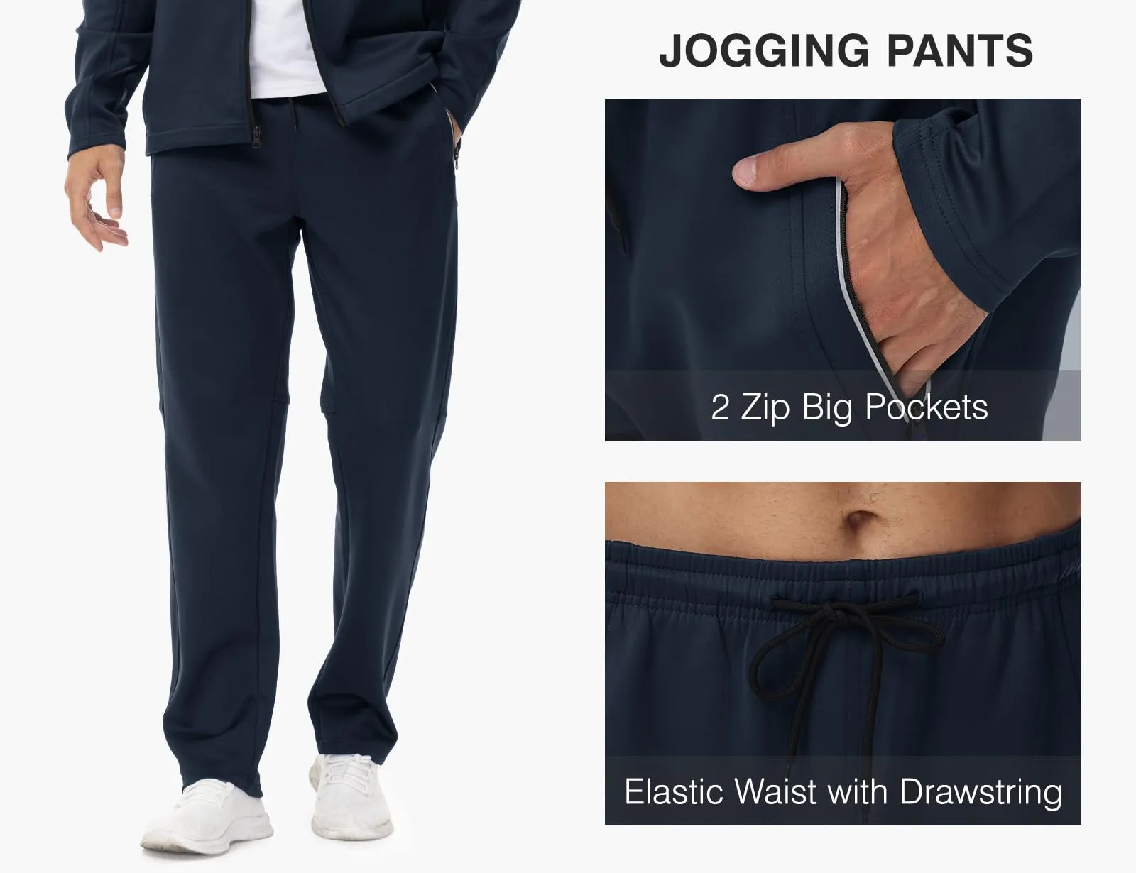 TBMPOY Men's Tracksuits Sweatsuits for Men Sweat Track Suits 2 Piece Casual Athletic Jogging Warm Up Full Zip Sets