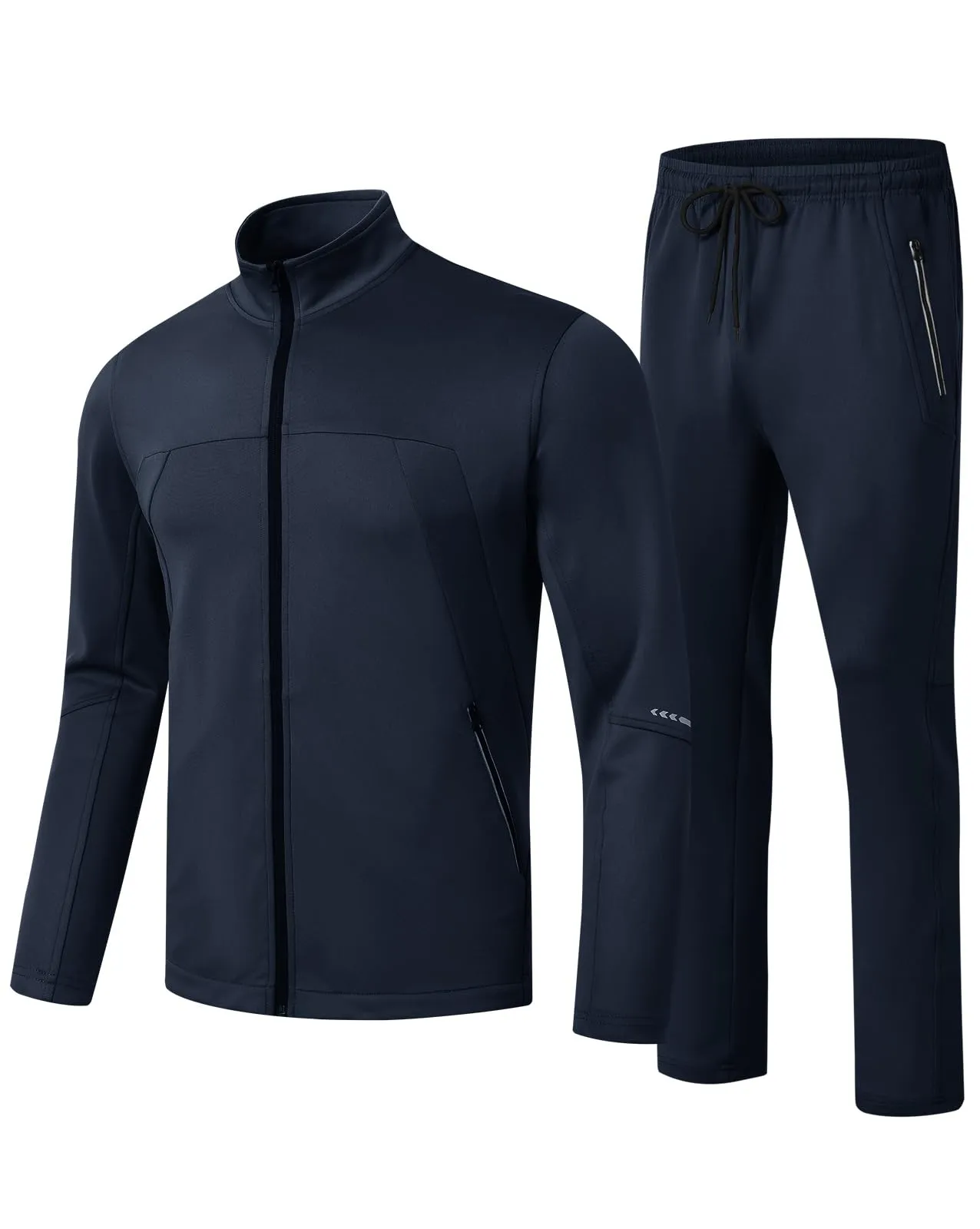 TBMPOY Men's Tracksuits Sweatsuits for Men Sweat Track Suits 2 Piece Casual Athletic Jogging Warm Up Full Zip Sets