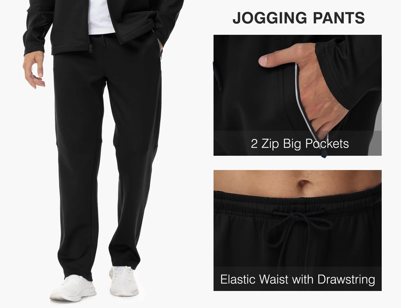 TBMPOY Men's Tracksuits Sweatsuits for Men Sweat Track Suits 2 Piece Casual Athletic Jogging Warm Up Full Zip Sets