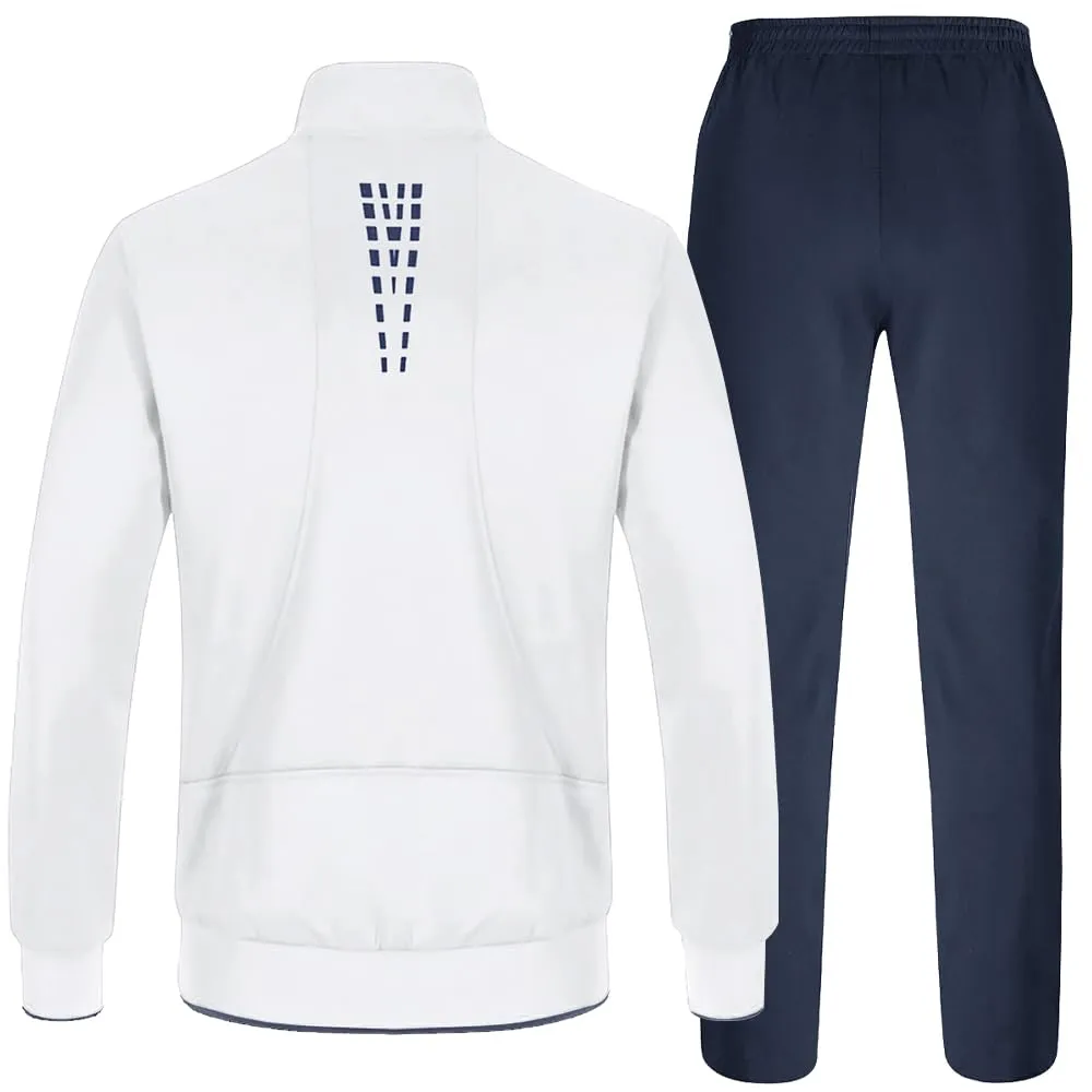 TBMPOY Men's Tracksuits Sweatsuits for Men Sweat Track Suits 2 Piece Casual Athletic Jogging Warm Up Full Zip Sets