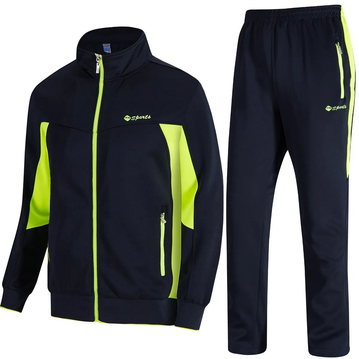 TBMPOY Men's Tracksuits Sweatsuits for Men Sweat Track Suits 2 Piece Casual Athletic Jogging Warm Up Full Zip Sets