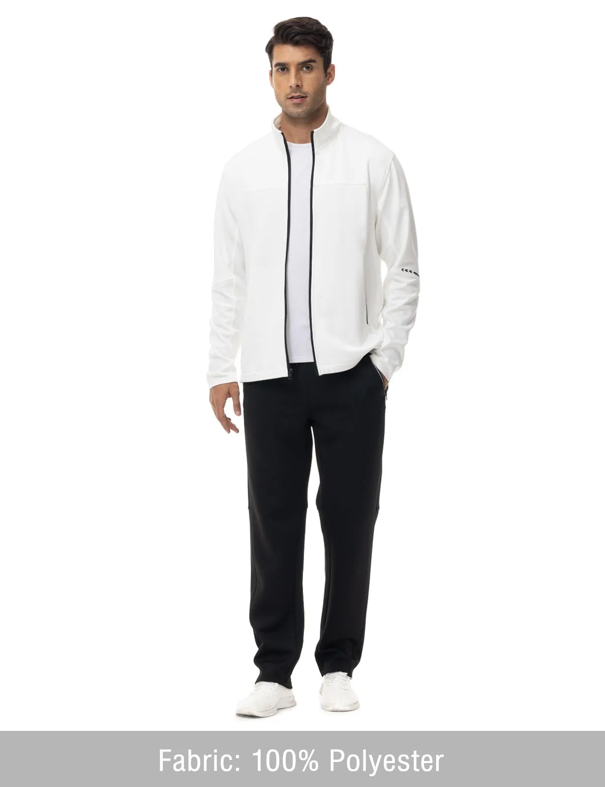 TBMPOY Men's Tracksuits Sweatsuits for Men Sweat Track Suits 2 Piece Casual Athletic Jogging Warm Up Full Zip Sets