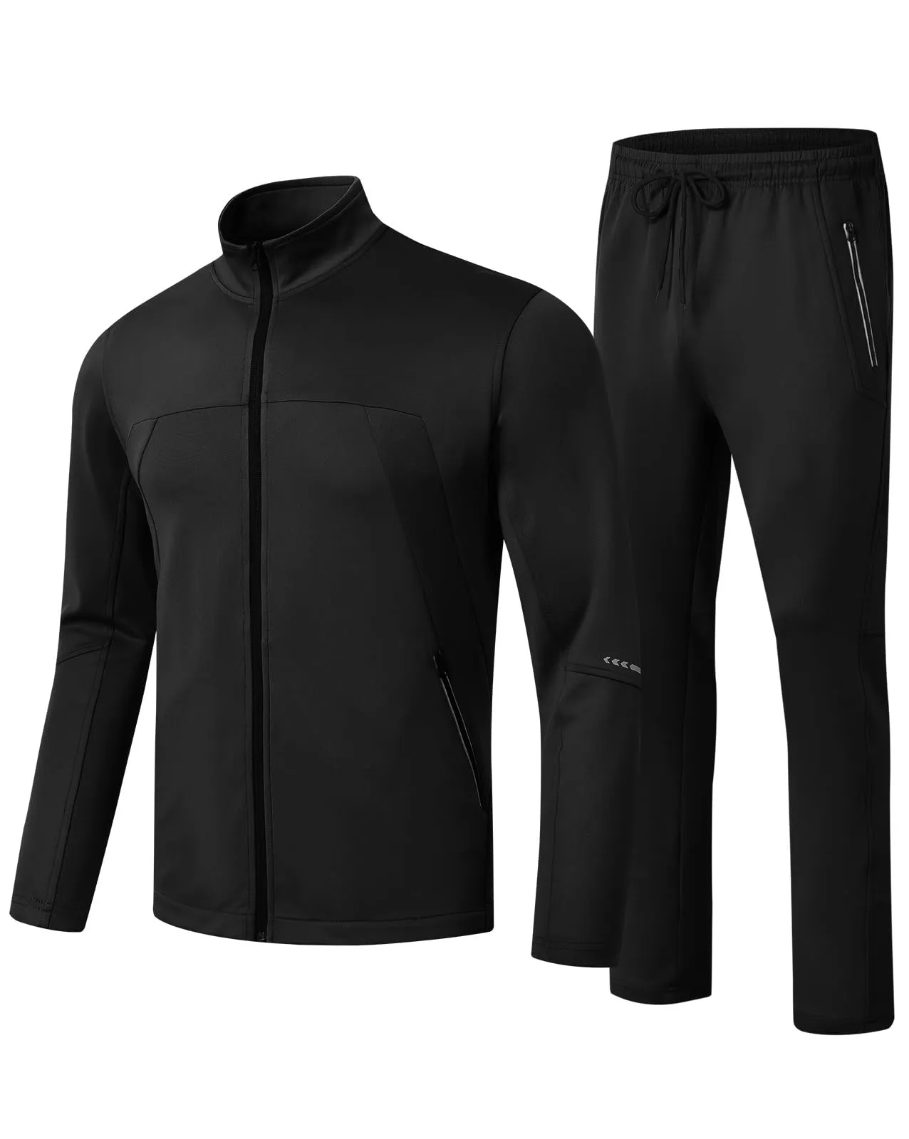 TBMPOY Men's Tracksuits Sweatsuits for Men Sweat Track Suits 2 Piece Casual Athletic Jogging Warm Up Full Zip Sets