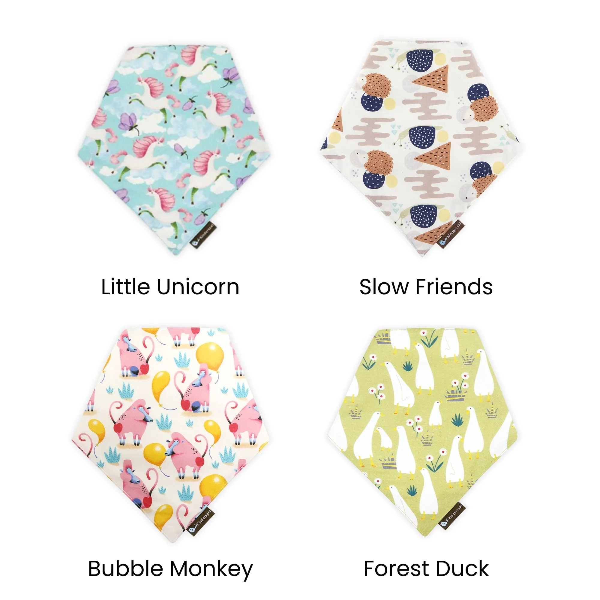 Teething Bib Bundle (3 Options-Plush Fleece, Cotton, or Mixed Set)