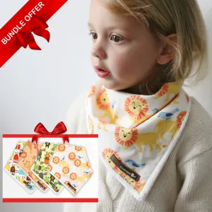 Teething Bib Bundle (3 Options-Plush Fleece, Cotton, or Mixed Set)