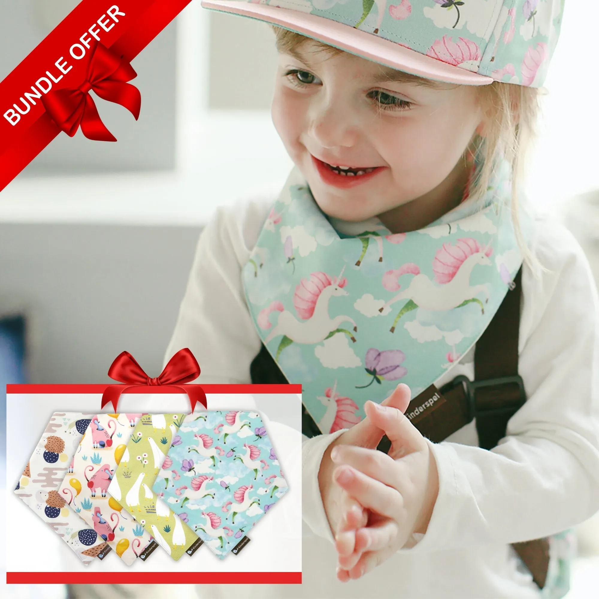 Teething Bib Bundle (3 Options-Plush Fleece, Cotton, or Mixed Set)